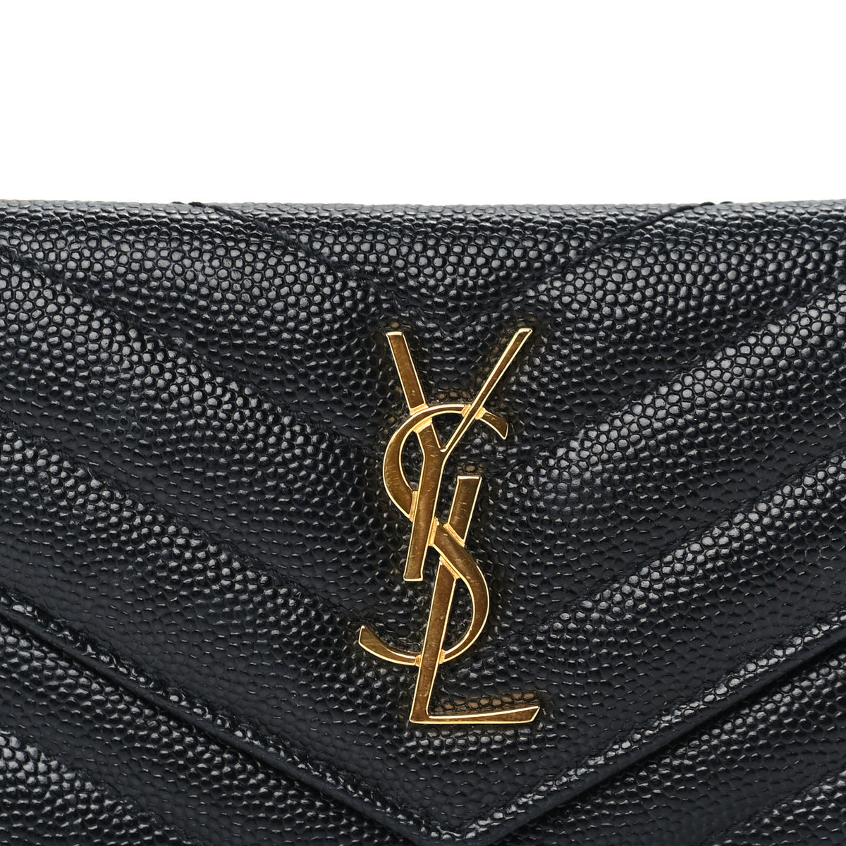 Grain De Poudre Matelasse Chevron Cassandre Fragments Zippered Card Case Black