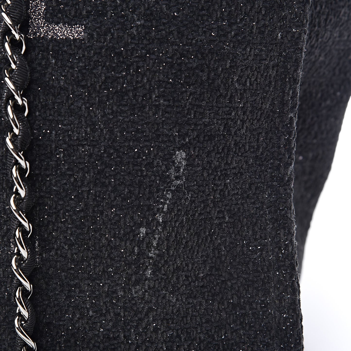 Lurex Boucle Medium Deauville Tote Black