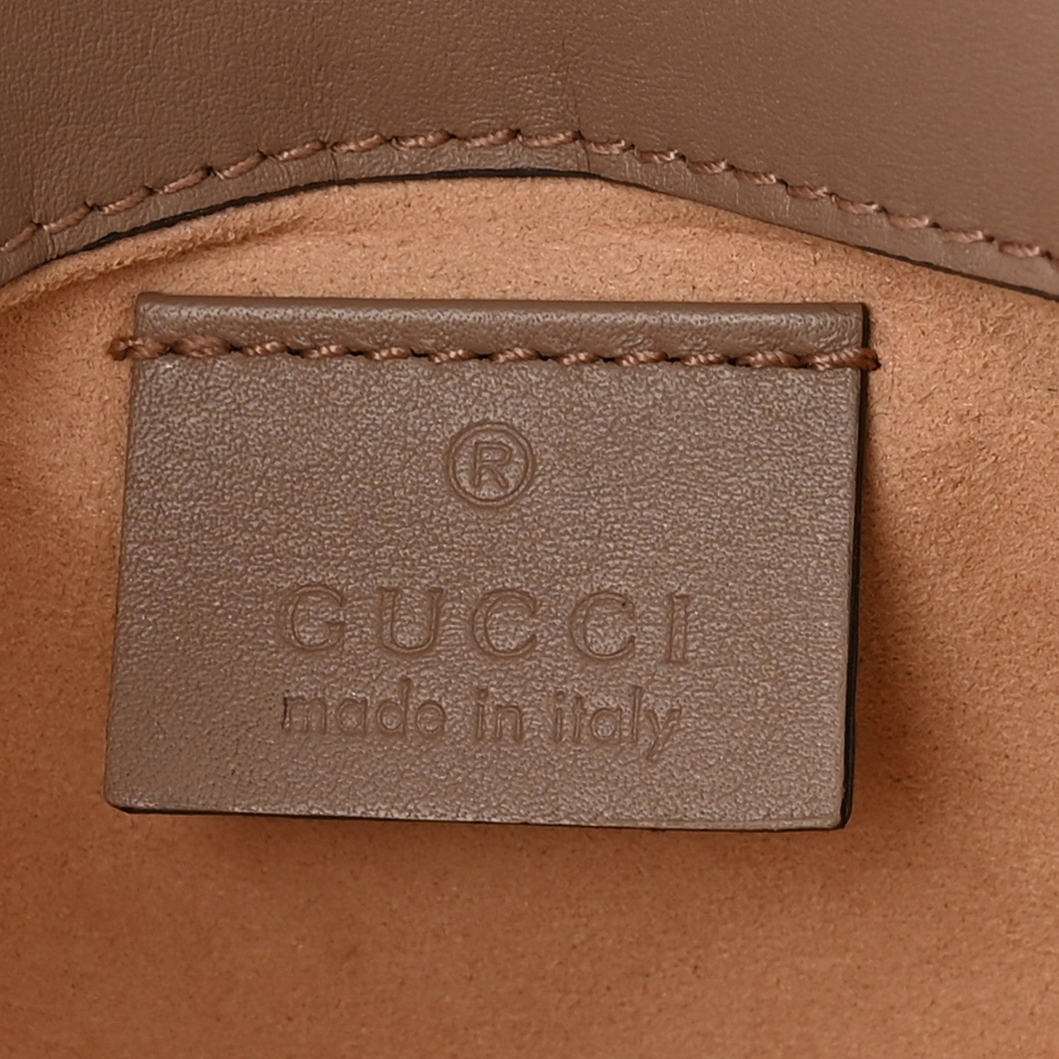 Gucci Calfskin Matelasse Super Mini GG Marmont Shoulder Bag Porcelain Rose 5 of 9