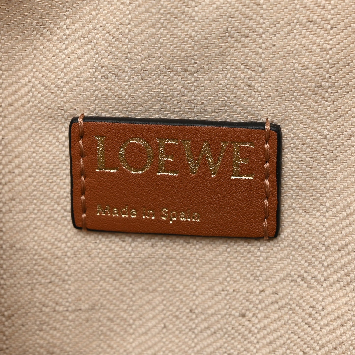 Jacquard Anagram Calfskin Small Cubi Bag Ecru Tan