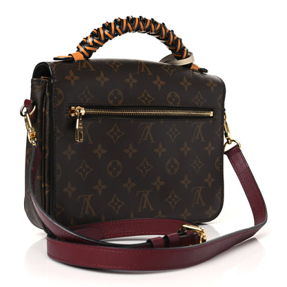 Louis Vuitton Monogram Braided Pochette Metis Safran 3 of 9