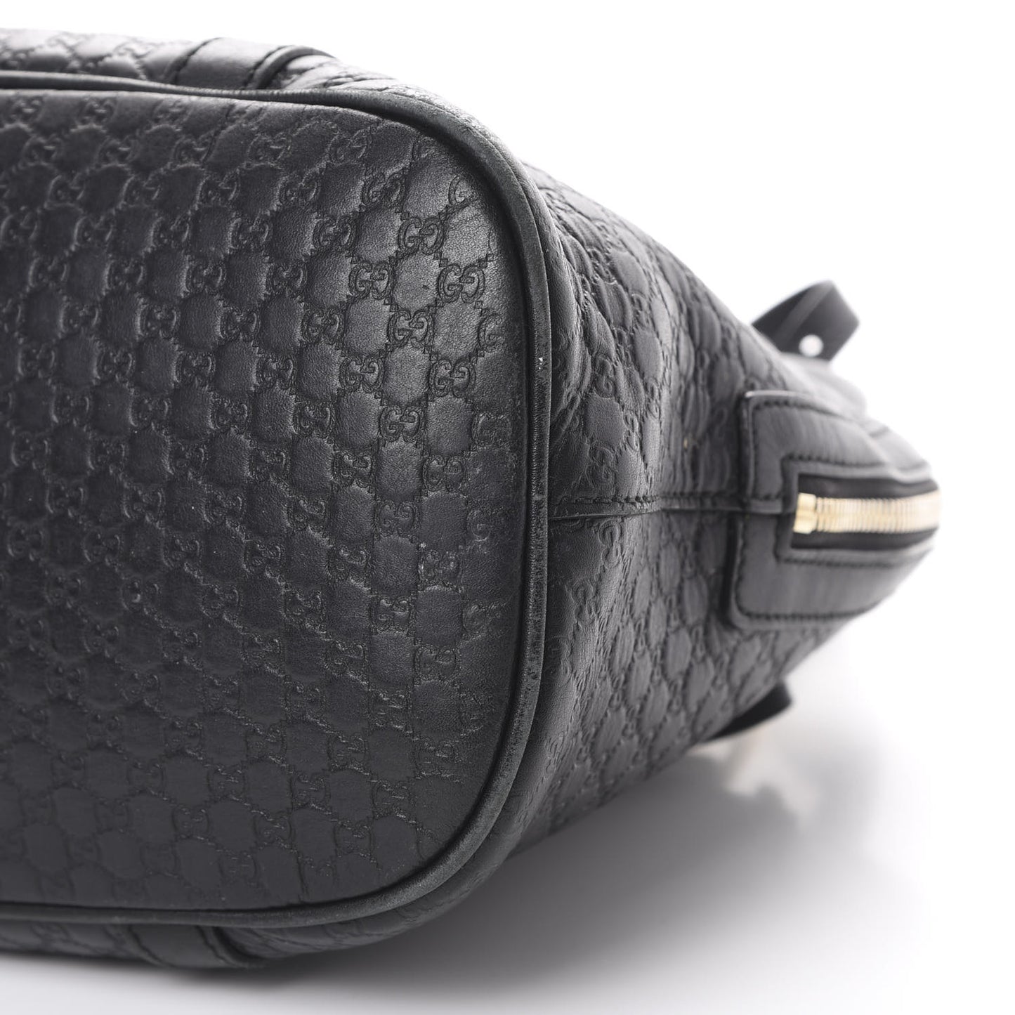 Microguccissima Medium Dome Bag Black