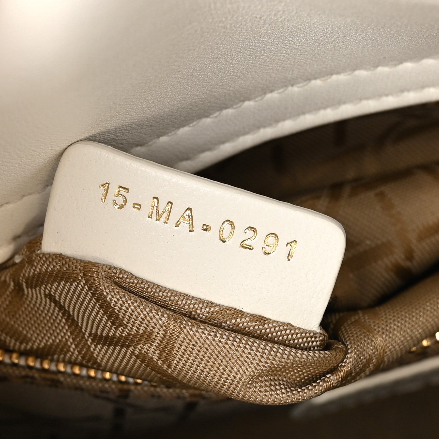 Christian Dior Lambskin Cannage Small My ABCDior Lady Dior White 7 of 11