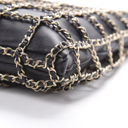 Chanel Lambskin Large Shopping Chain Tote Black 10 of 10