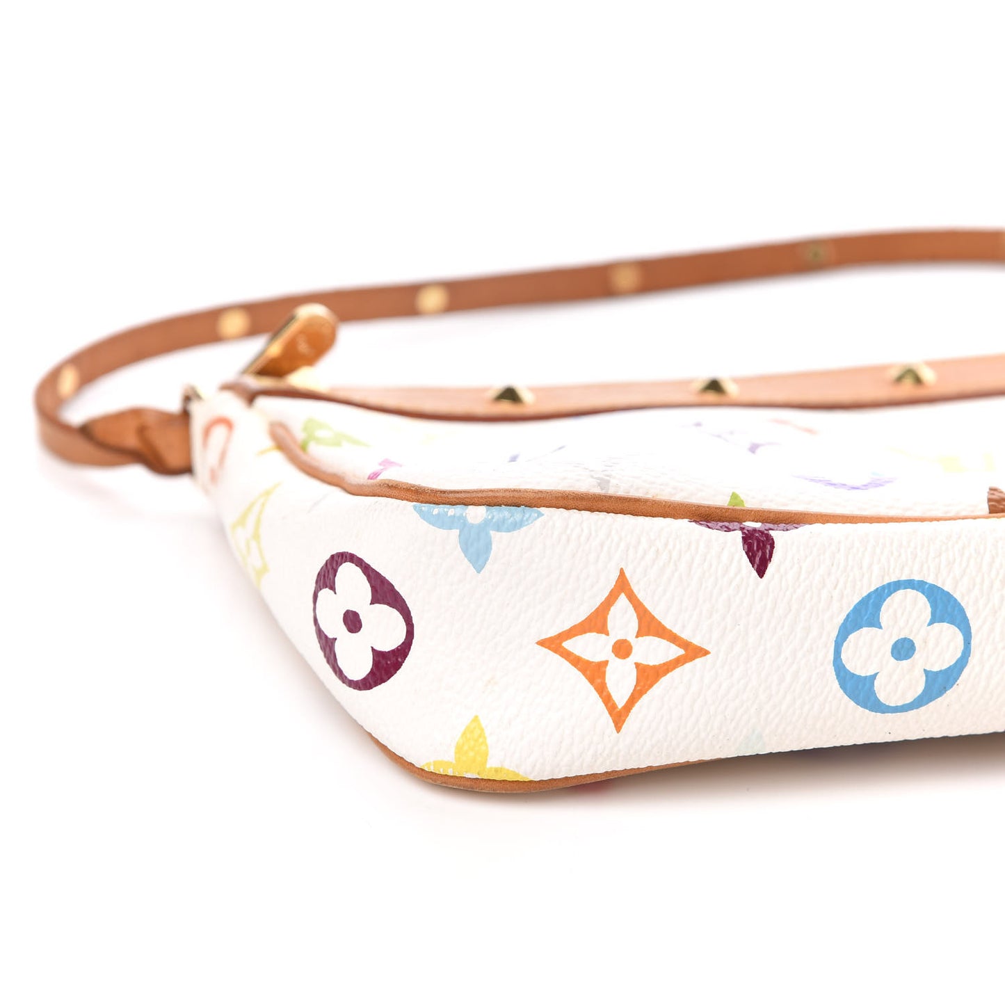 Monogram Multicolor Pochette Accessories White