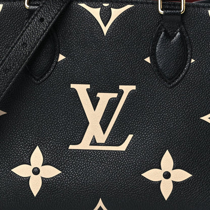 Louis Vuitton Empreinte Monogram Giant Onthego PM Black Beige 7 of 9