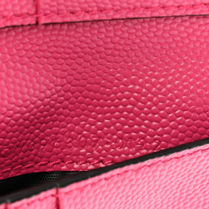 Saint Laurent Grain De Poudre Portefeuille Bi-Fold Wallet Fuchsia 7 of 7