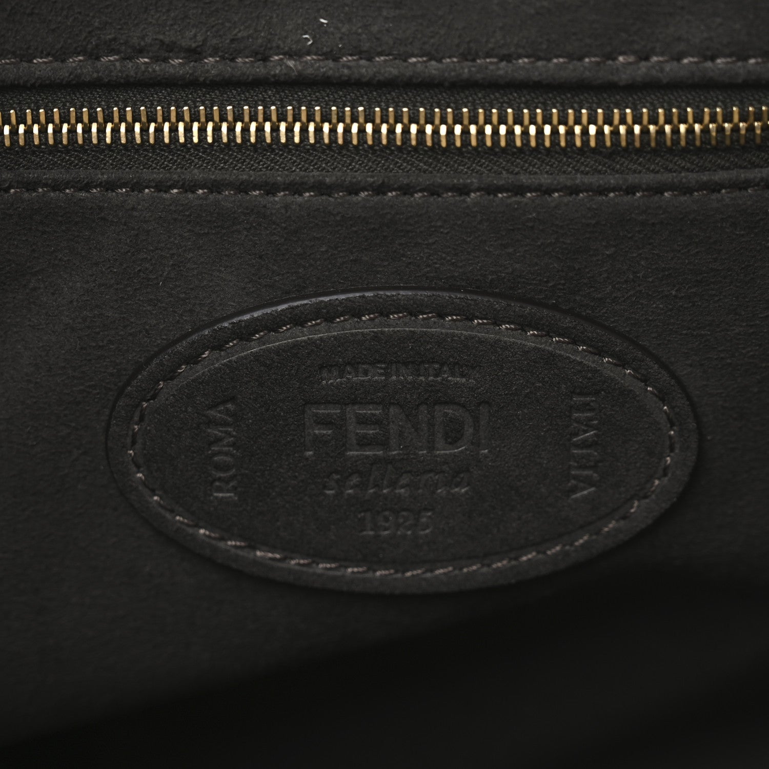 Fendi Cuoio Romano Selleria Medium FF Tote Miele Scuro 6 of 10