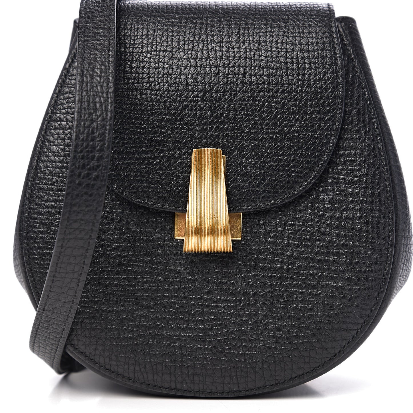Palmellato Calfskin Rounded Belt Bag Black