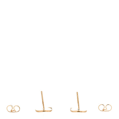 Tiffany 18K Yellow Gold Notes Round Stud Earrings 3 of 4