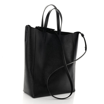 Celine Grained Calfskin Small Vertical Cabas Black 3 of 9