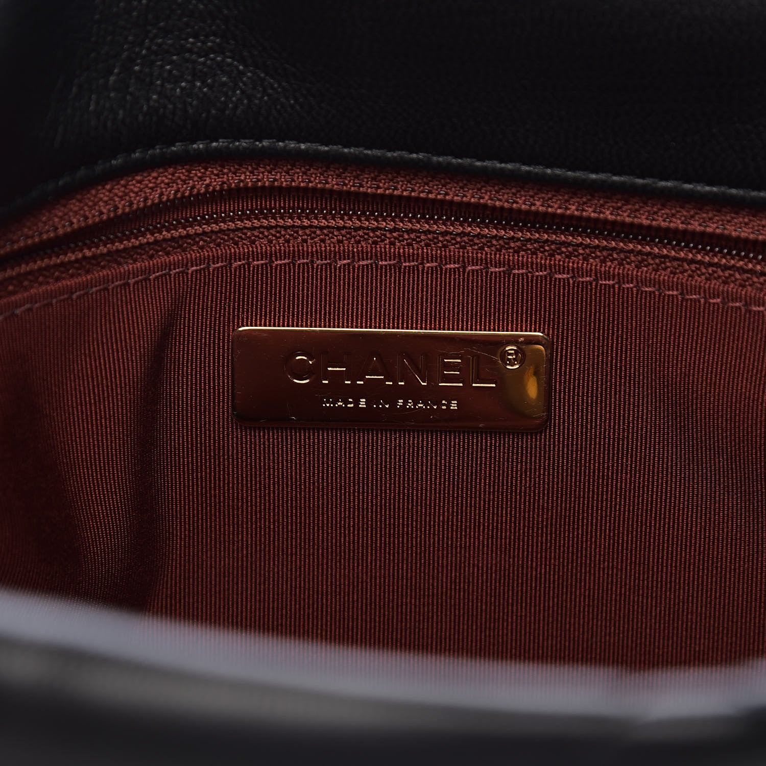 Chanel Goatskin Quilted Large 19 Flap Black 6 of 11