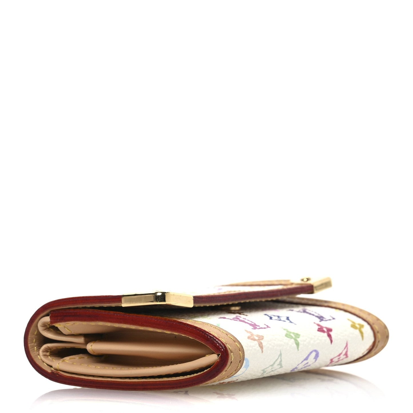 Monogram Porte-Monnaie Plat Coin Purse White