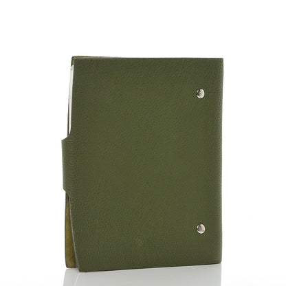 Hermes Togo Ulysse MM Notebook Cover Vert Olive 3 of 9
