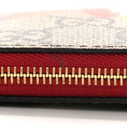 Gucci GG Supreme Monogram Tian Key Case Beige Multicolor Red 7 of 7