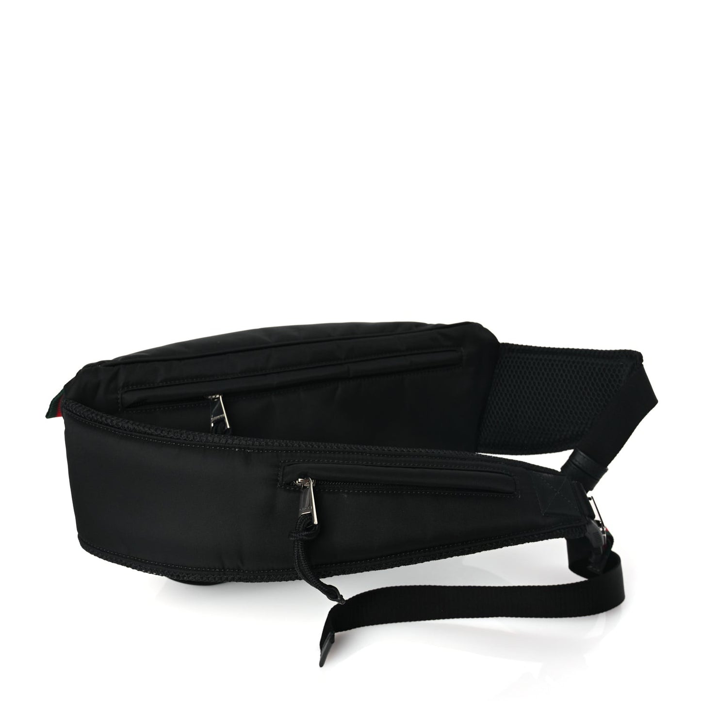 Nylon Large Logo Belt Bag Black