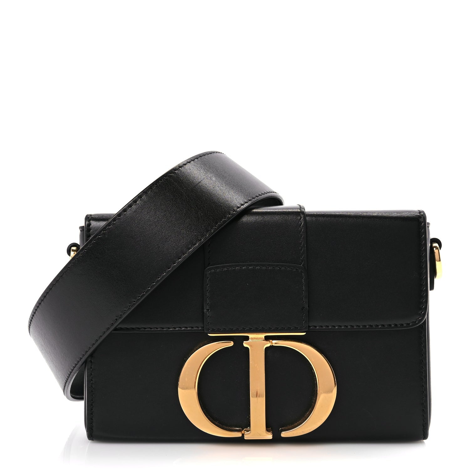Christian Dior Smooth Calfskin 30 Montaigne Box Bag Black 1 of 8
