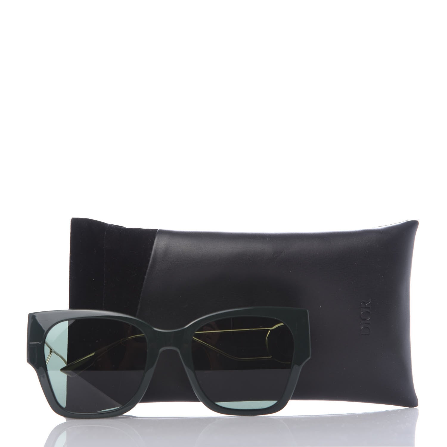 Christian Dior Rectangular 30 Montaigne 1 Sunglasses Black Gold 7 of 7