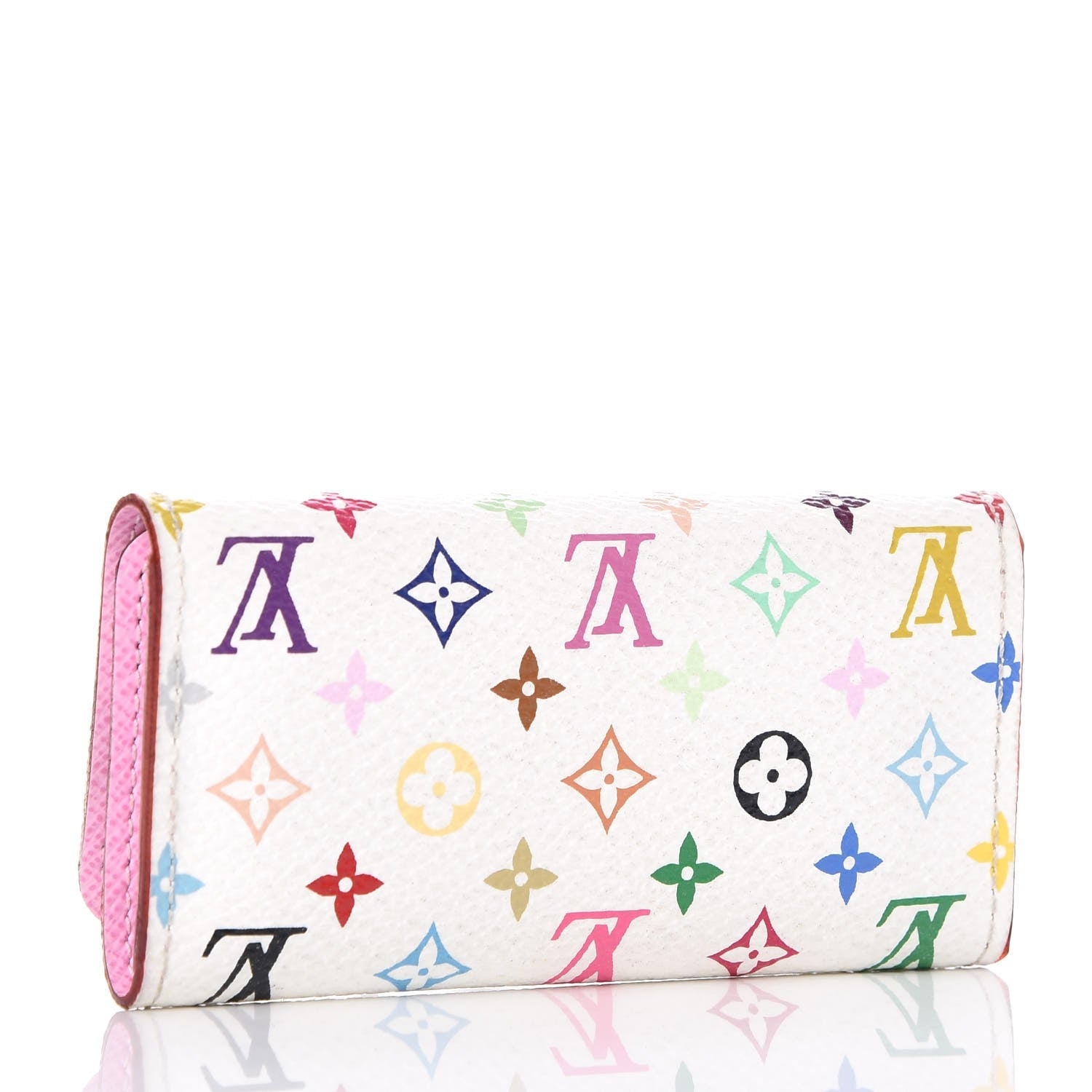 Louis Vuitton Monogram Multicolor Multicles 4 Key Holder White Litchi 3 of 7