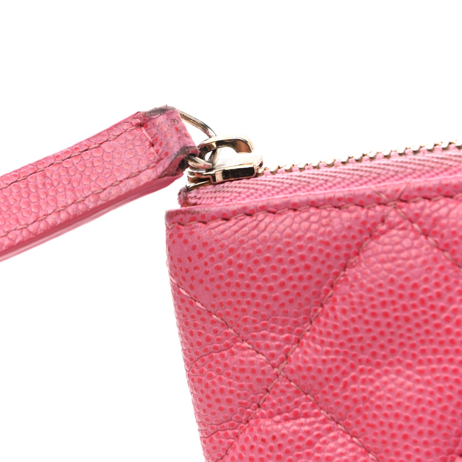 Chanel Caviar Quilted Medium Cosmetic Case Pink 11 of 15