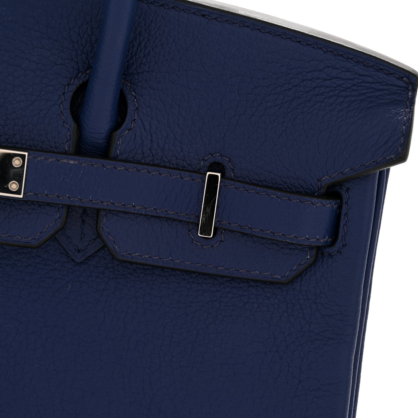 Taurillon Novillo Birkin 25 Bleu Saphir