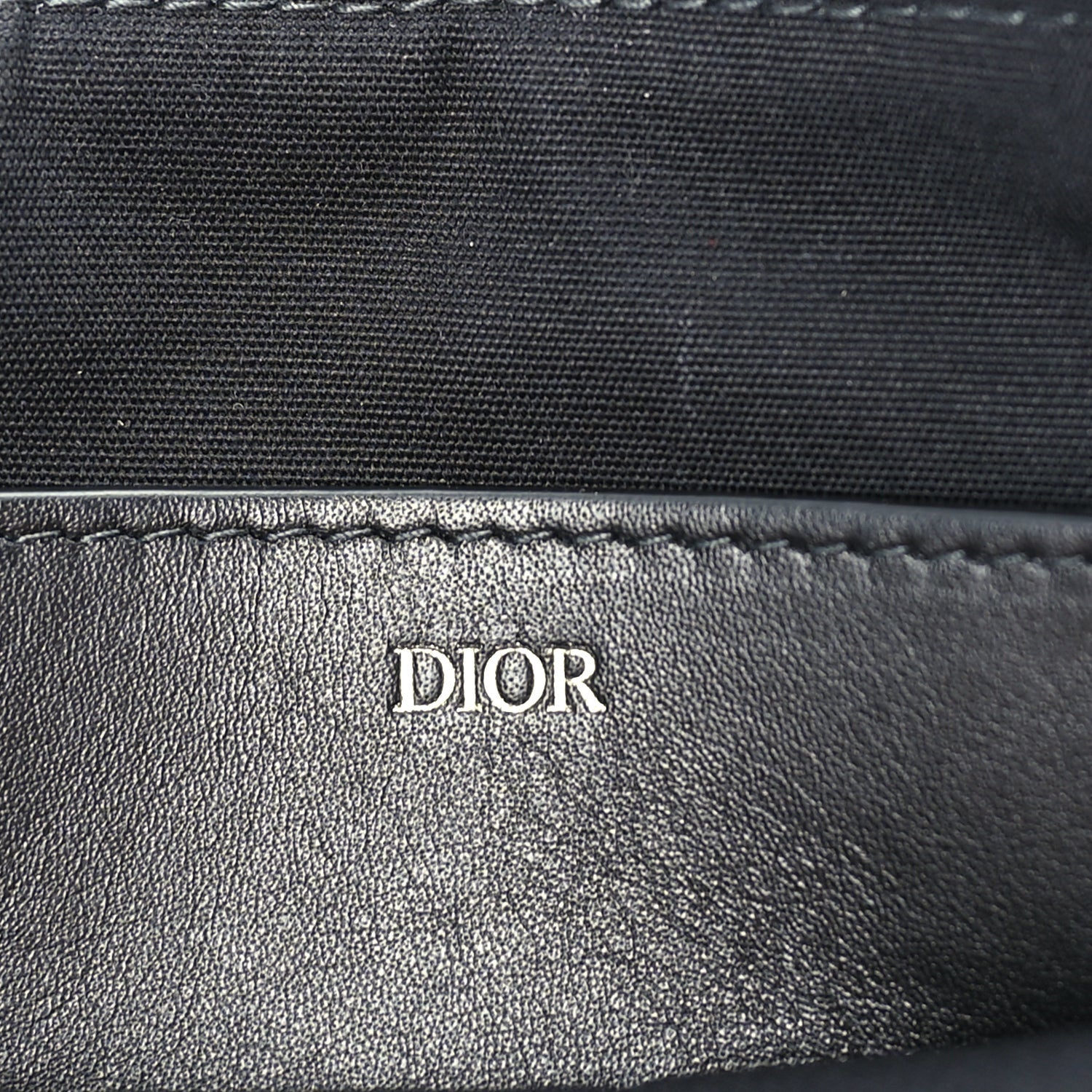 Christian Dior Oblique Pouch Wristlet Blue Blue 7 of 7