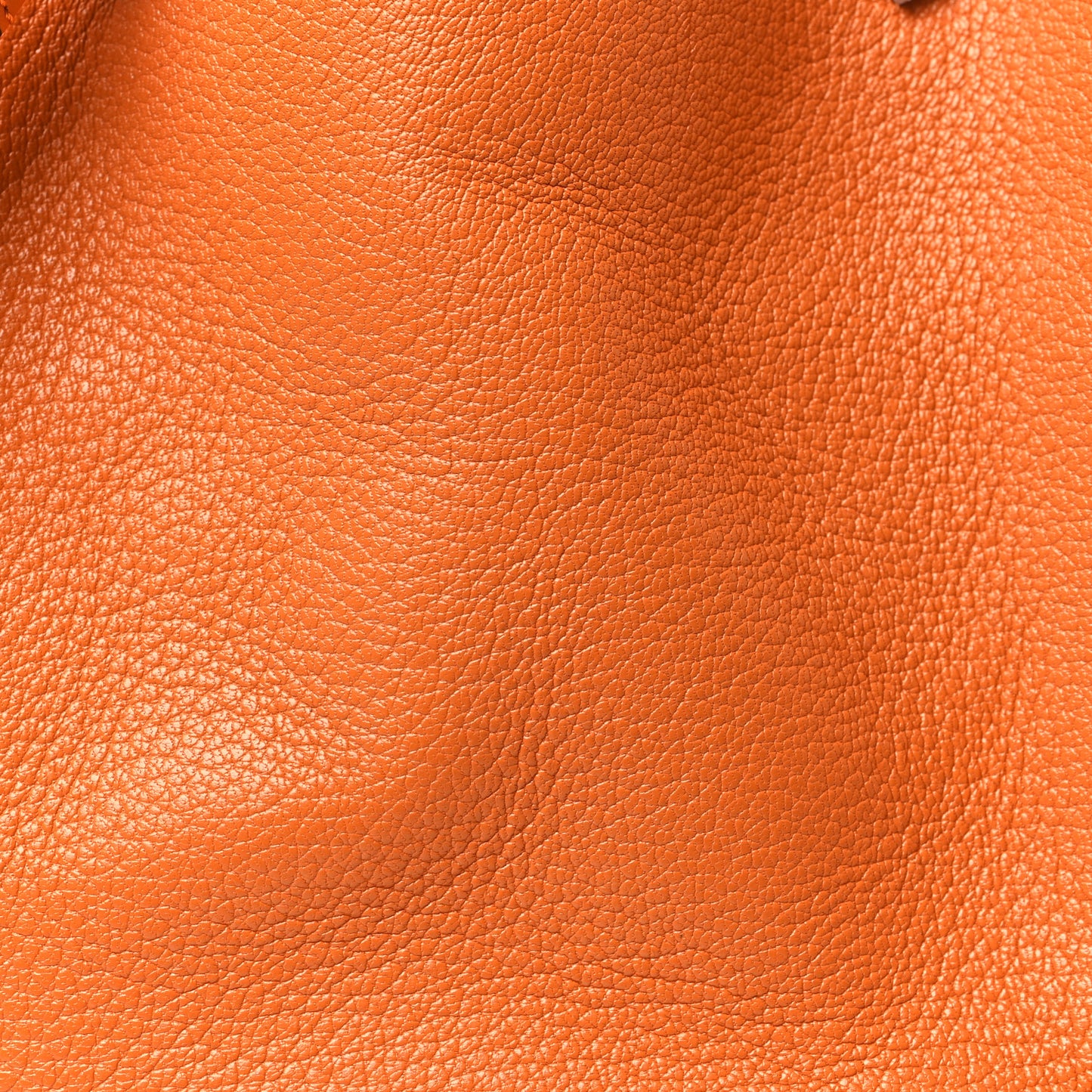 Goatskin Milano Mini Drawstring Bag Orange