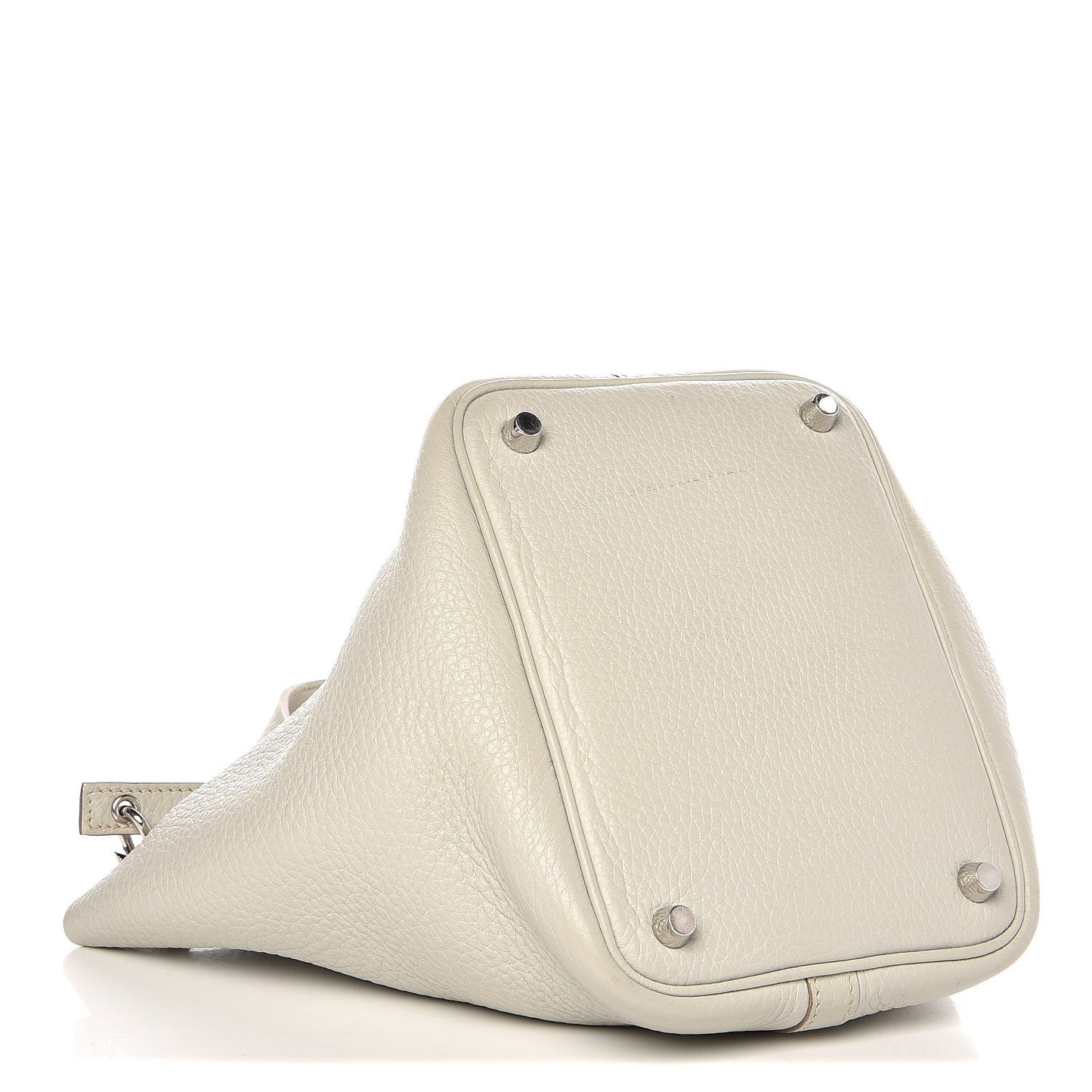 Taurillon Clemence Picotin Lock 18 PM Gris Perle