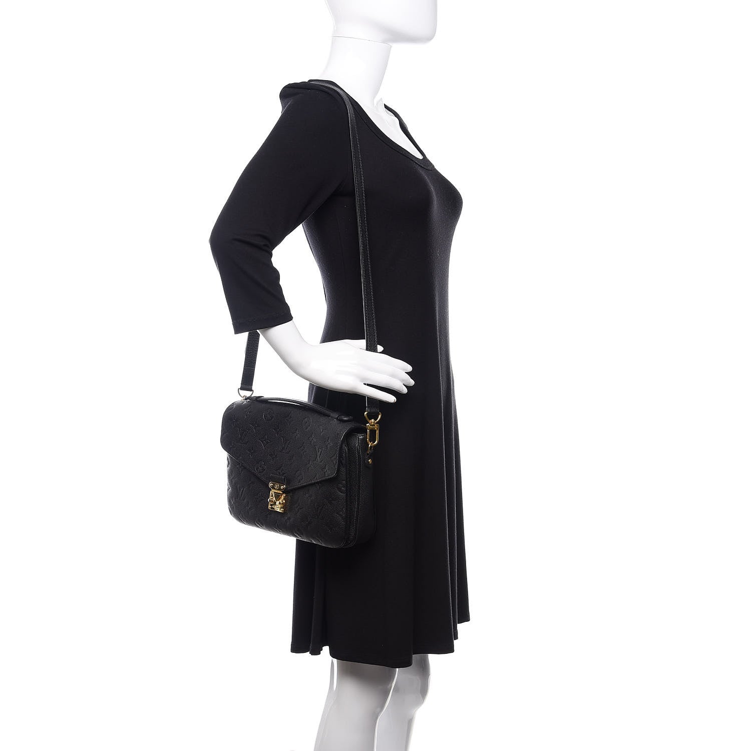 Louis Vuitton Empreinte Pochette Metis Black 2 of 10