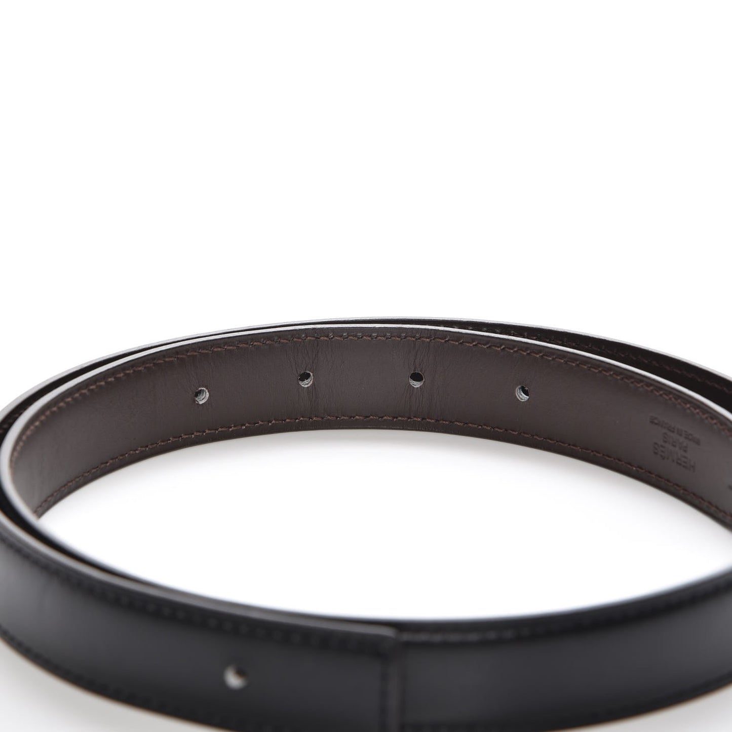 Box Chamonix 24mm Belt Strap 75 Black Chocolate