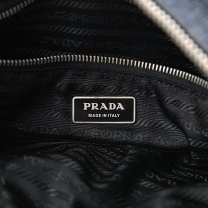 Prada Denim Goatskin Messenger Bleu 6 of 15