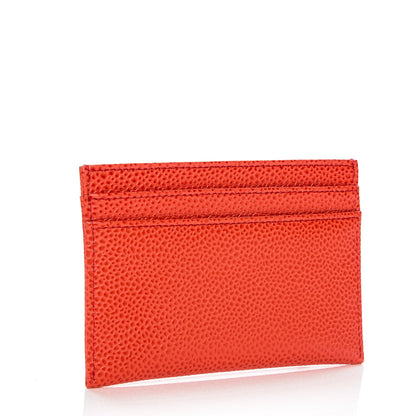 Chanel Caviar Timeless CC Card Holder Light Red 3 of 8