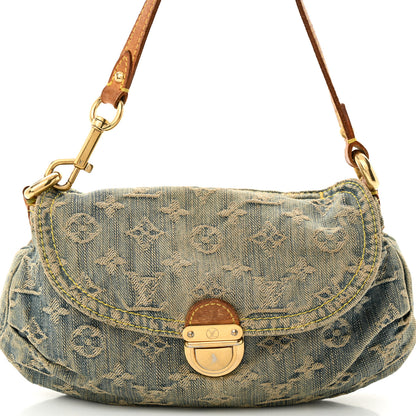 Louis Vuitton Monogram Denim Mini Pleaty Blue 7 of 13