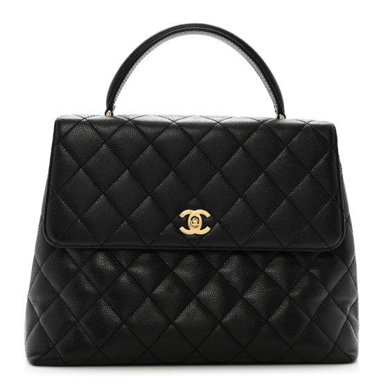 Chanel Caviar Quilted Jumbo Kelly Flap Black 1 of 1
