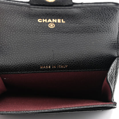 Chanel Caviar Quilted Flap Card Holder Black 5 of 9