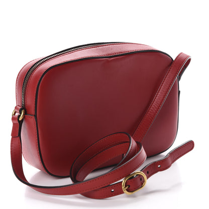 Gucci Calfskin Web Small Webby Bee Shoulder Bag Red 3 of 11