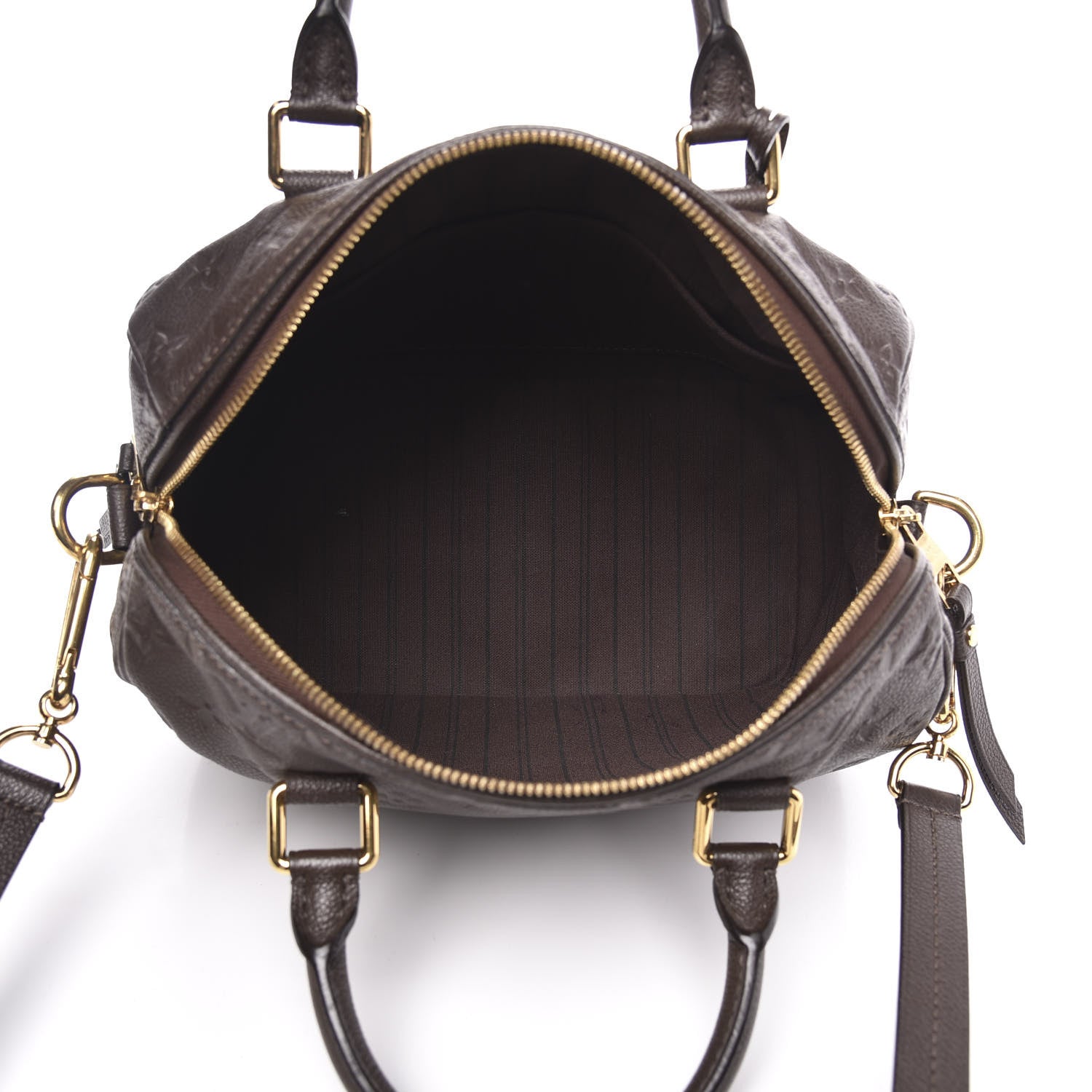 Louis Vuitton Empreinte Speedy Bandouliere 25 Chocolate 5 of 10