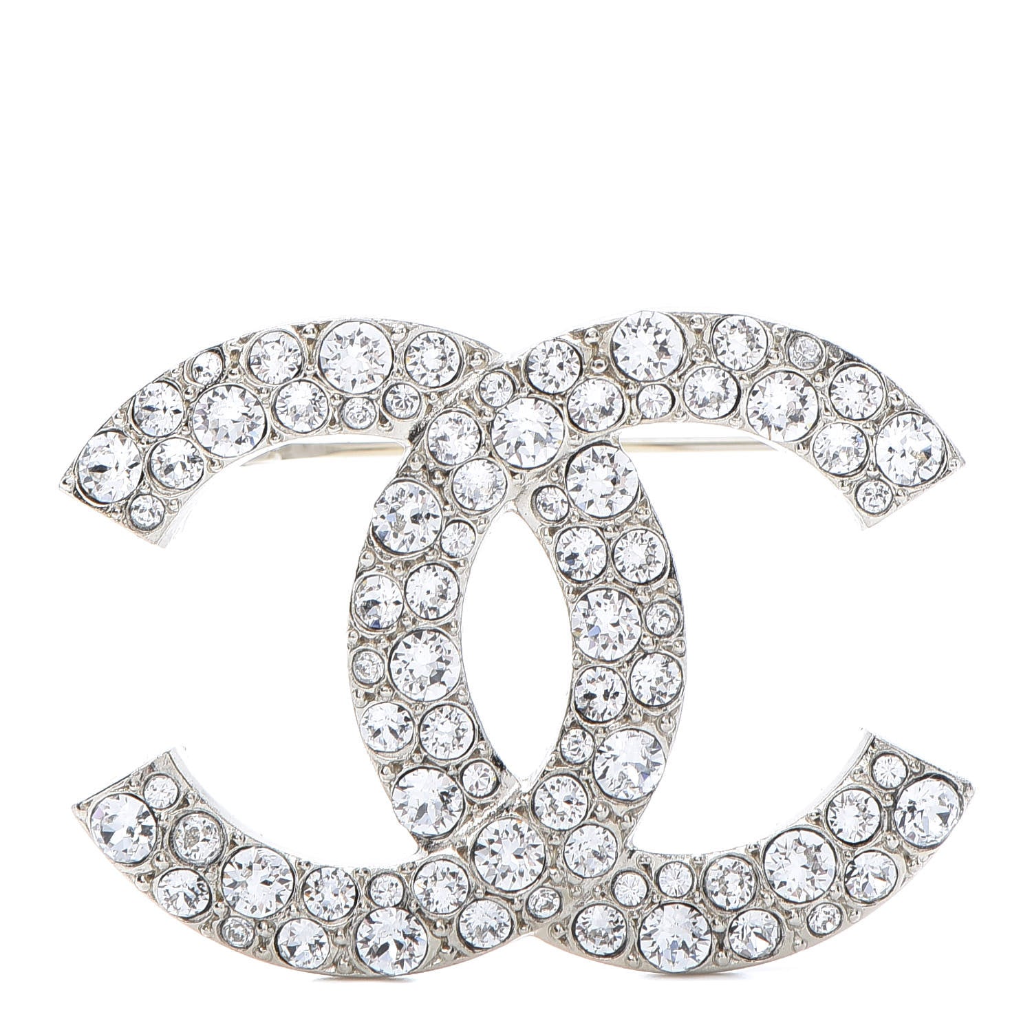 Chanel Crystal Palais Garnier CC Brooch Gold 1 of 5