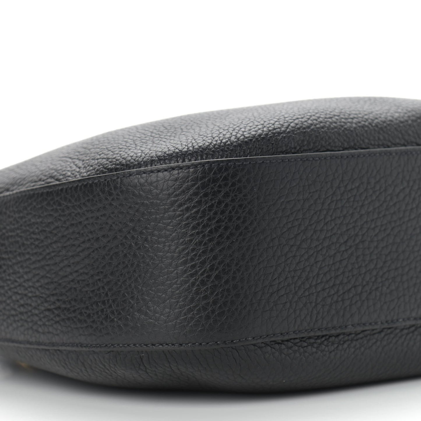 Vitello Phenix Zippered Messenger Hobo Black