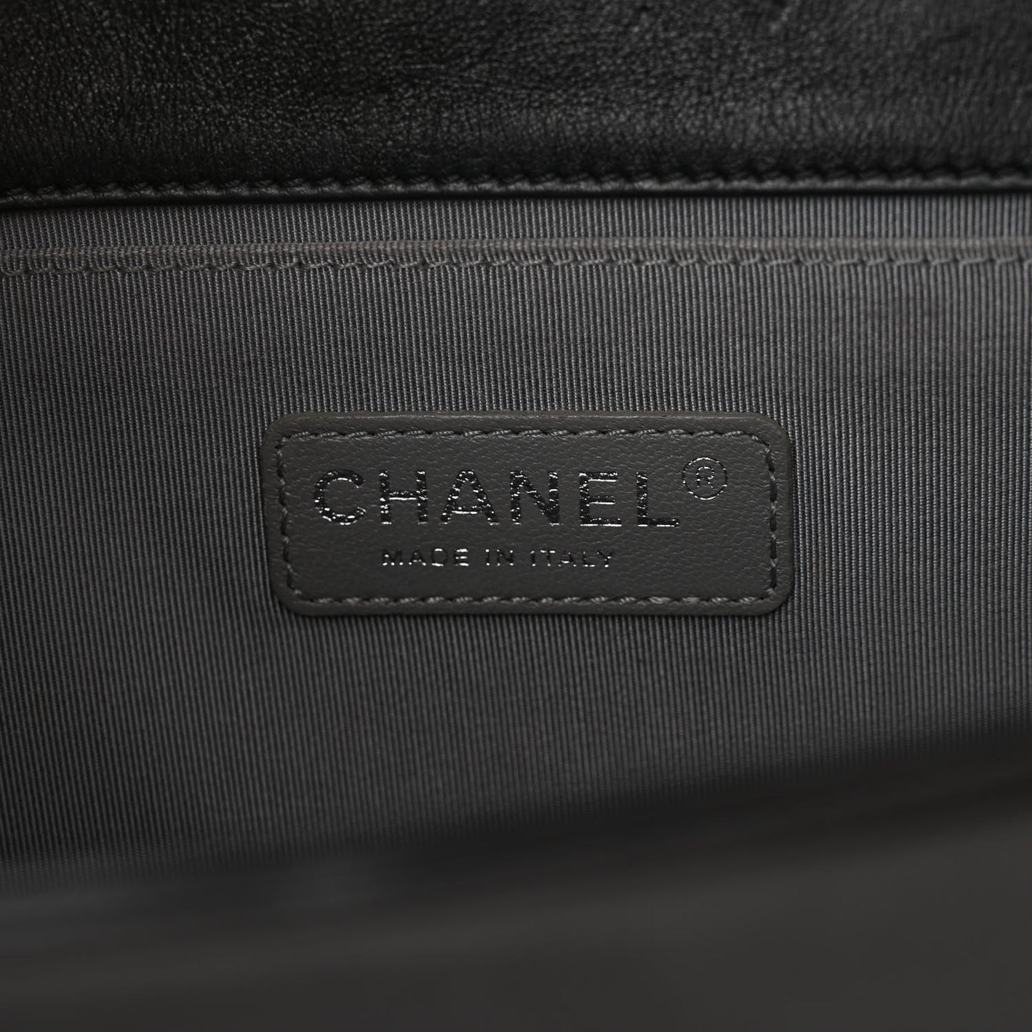 Calfskin Quilted Medium Boy Flap Black