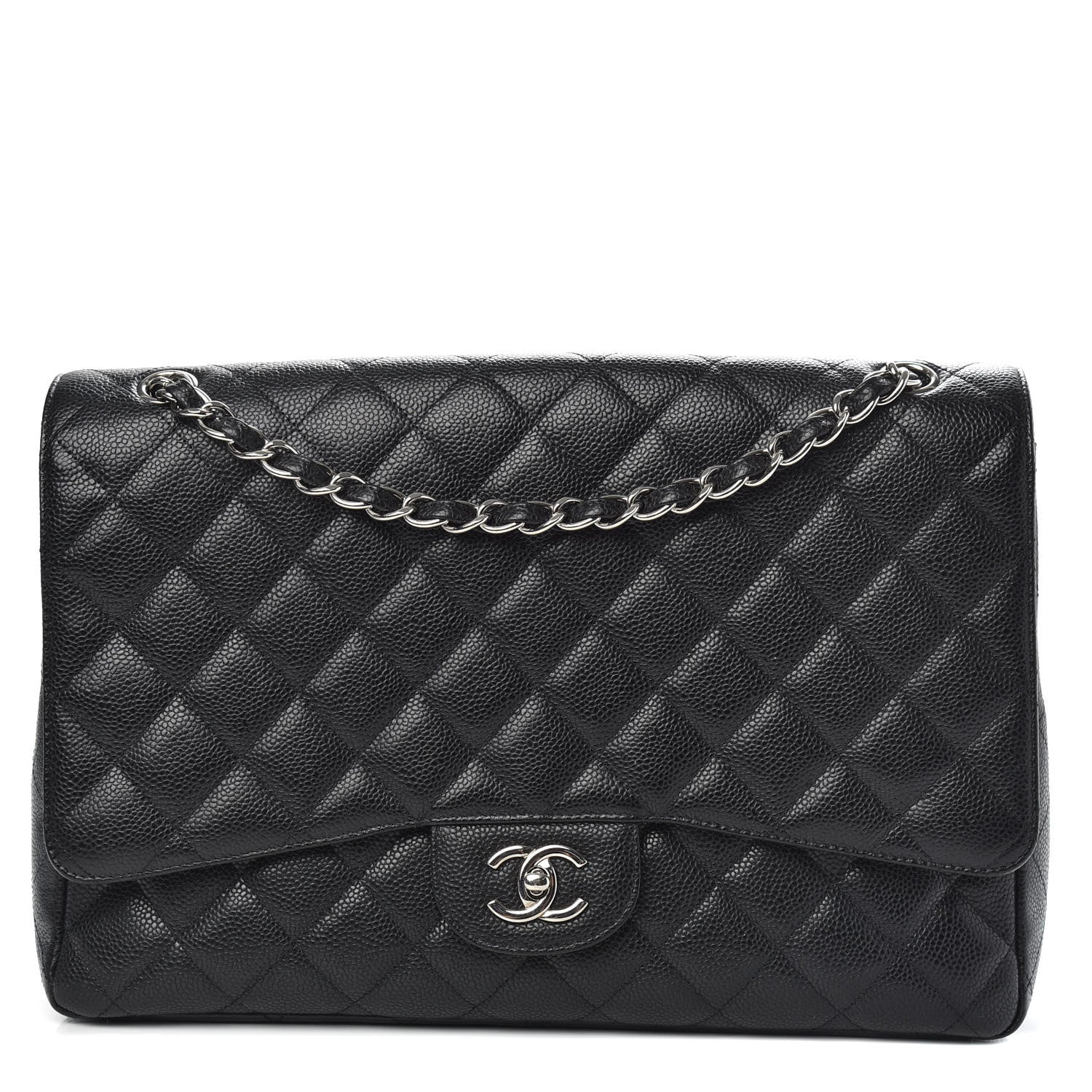 Chanel Caviar Quilted Maxi Single Flap Black 1 of 12