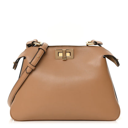 Fendi Vitello Small Soft Peekaboo Cappuccino 1 of 9