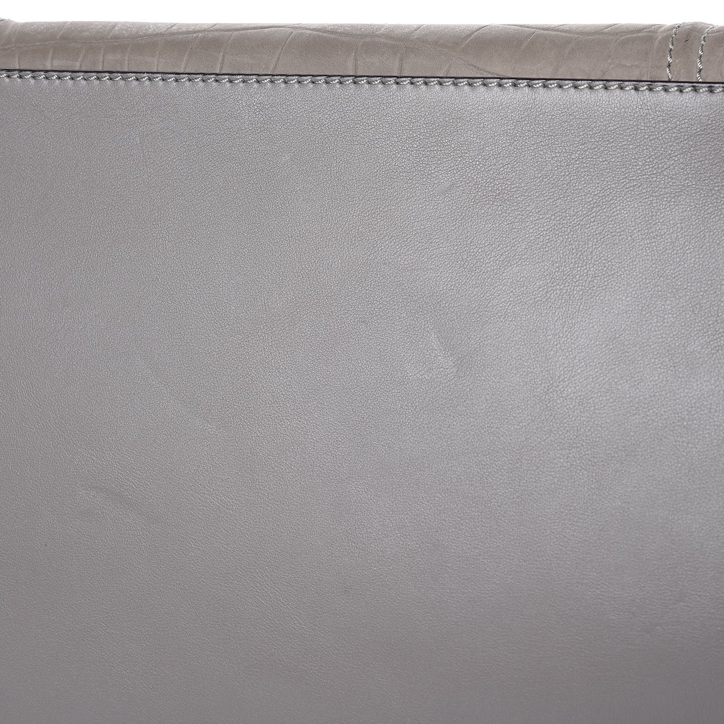 Crocodile Embossed Nubuck Medium Phantom Luggage Grey