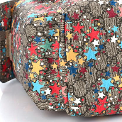 Gucci GG Supreme Monogram Star Print Diaper Bag Blue Multicolor 10 of 11