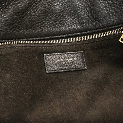 Saint Laurent Grained Deerskin Bea Tote Musk 6 of 15