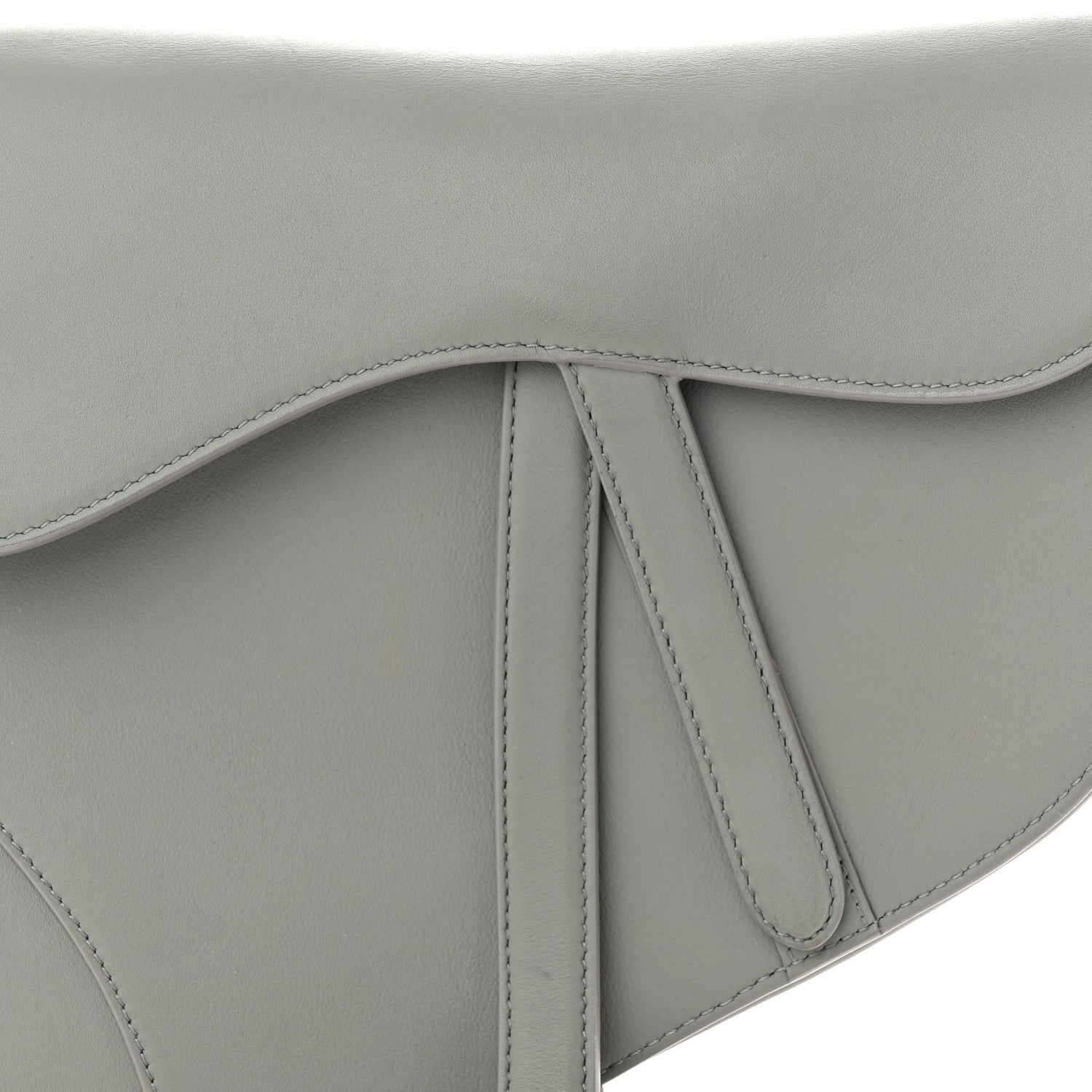 Christian Dior Ultra Matte Calfskin Saddle Bag Grey 8 of 12