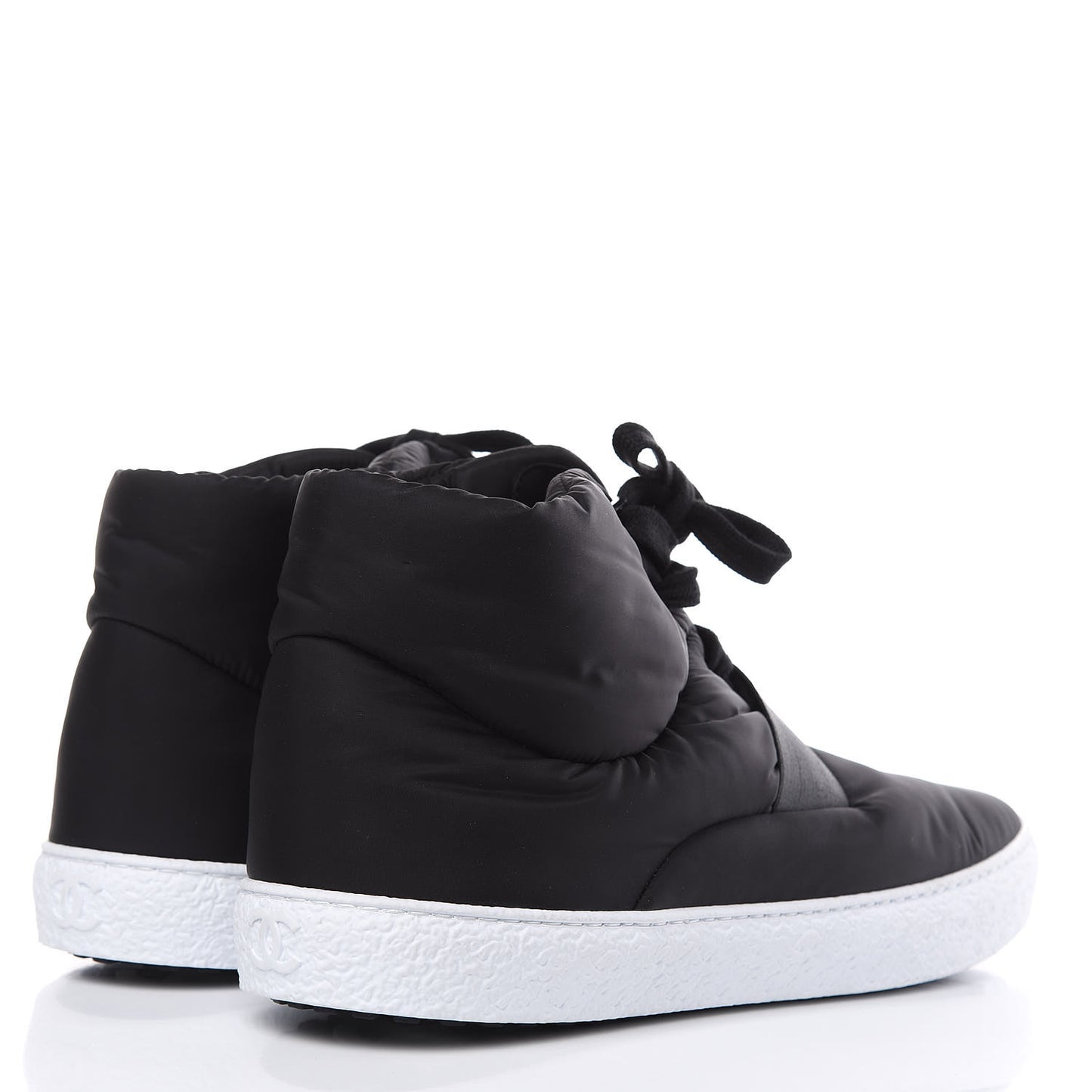 Nylon Mens High Top Sneakers 45 Black