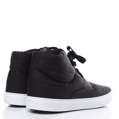 Chanel Nylon Mens High Top Sneakers 45 Black 4 of 7