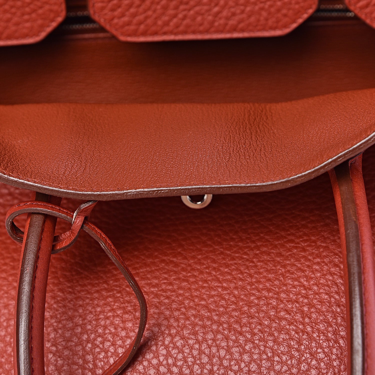 Hermes Taurillon Clemence Birkin 35 Rouge Venetian 16 of 46
