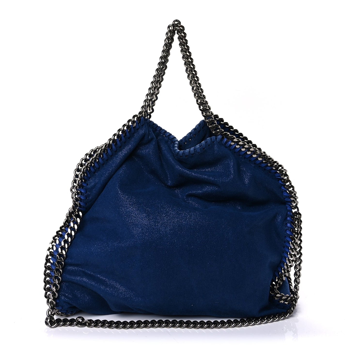 Shaggy Deer Small Falabella Fold Over Tote Cornflower Blue